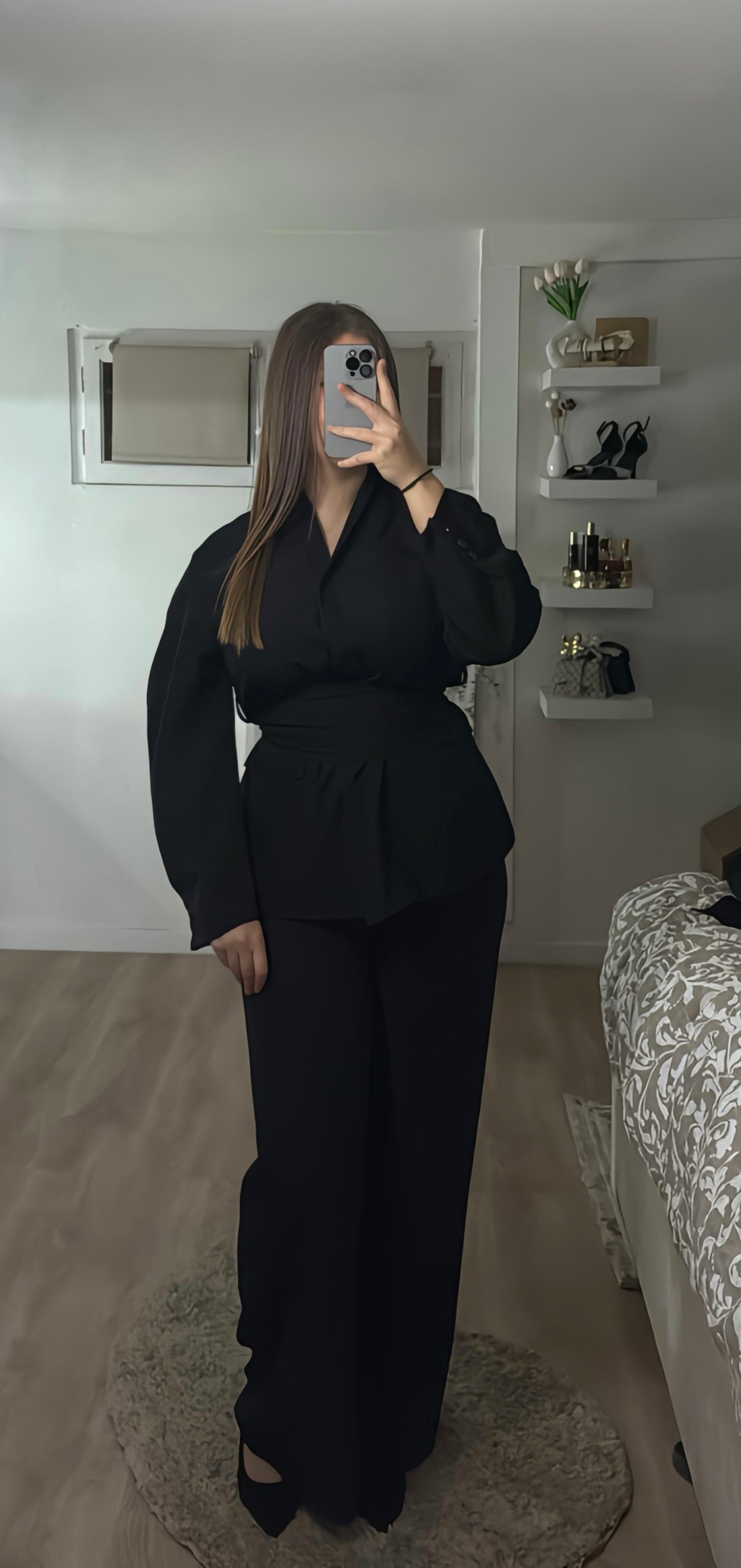 Ensemble blazer ceintré Alma Noir